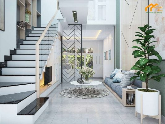 Mẫu thiết kế nhà phố 2 phòng ngủ đẹp