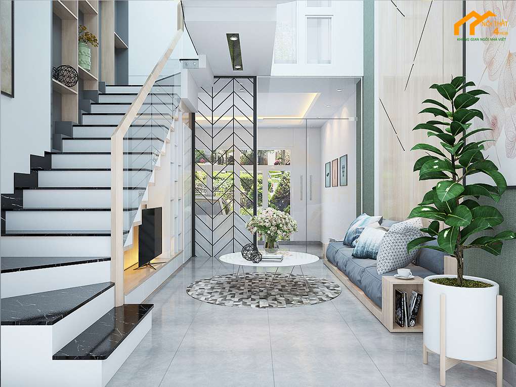 Mẫu thiết kế nhà phố 2 phòng ngủ đẹp