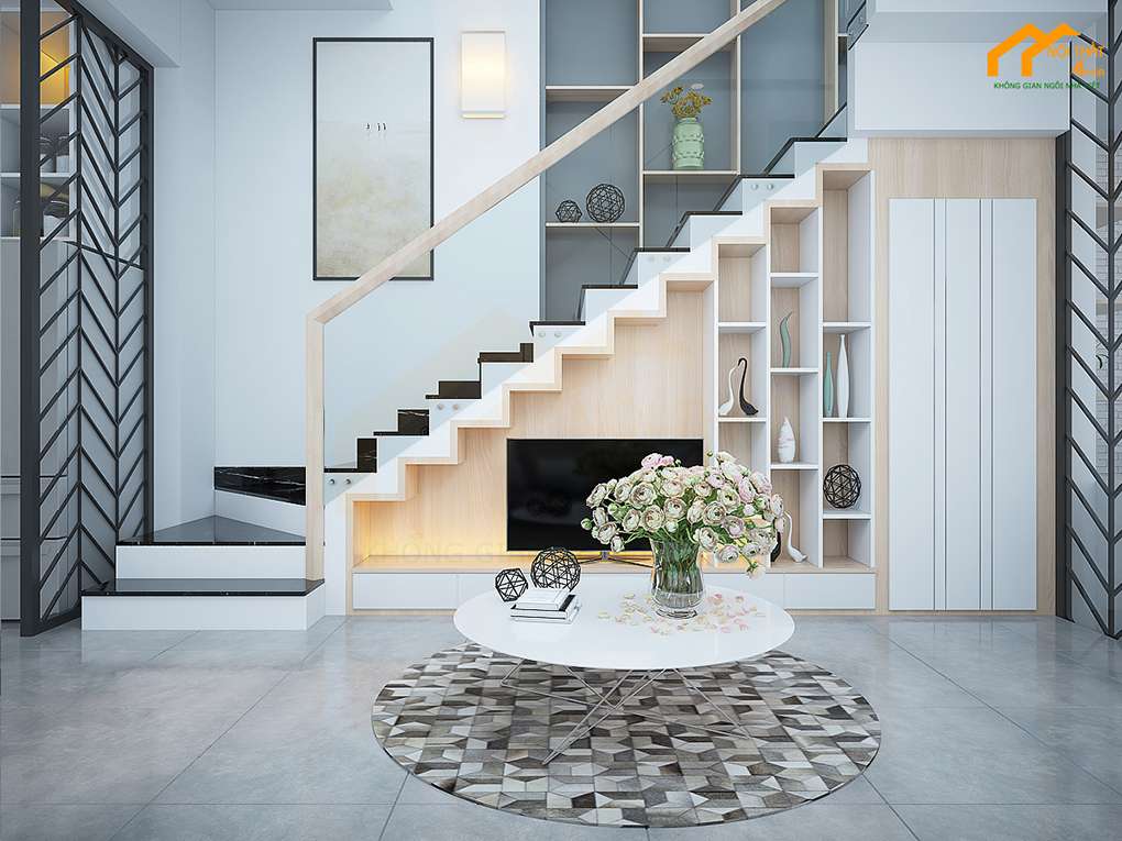 Mẫu phòng khách nhà ống đẹp hiện đại Mẫu phòng khách nhà ống đẹp hiện đại