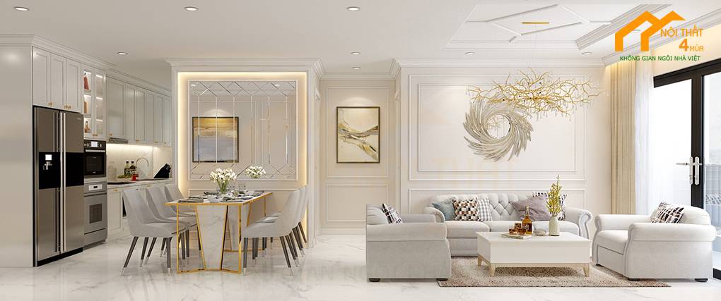 Mẫu phòng khách tân cổ điển cao cấp Mẫu phòng khách tân cổ điển cao cấp