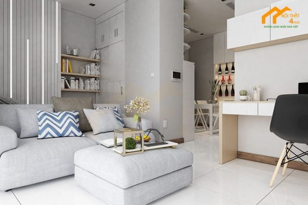 Thiết kế căn hộ 40m2 vinhomes