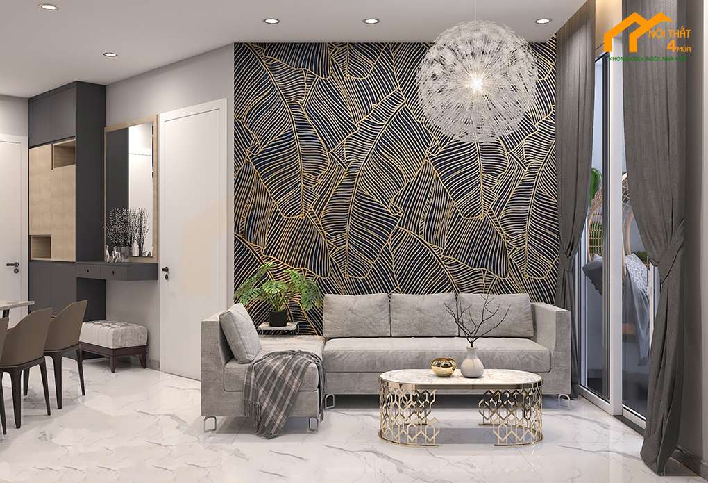 Mẫu phòng khách phong cách luxury sang trọng Mẫu phòng khách phong cách luxury sang trọng