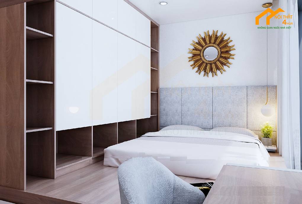 Phòng ngủ - Thiết kế căn hộ chung cư 110m2