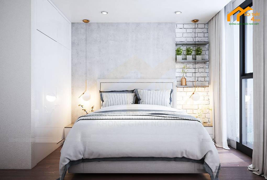 Phòng ngủ 3 - Thiết kế căn hộ chung cư 110m2