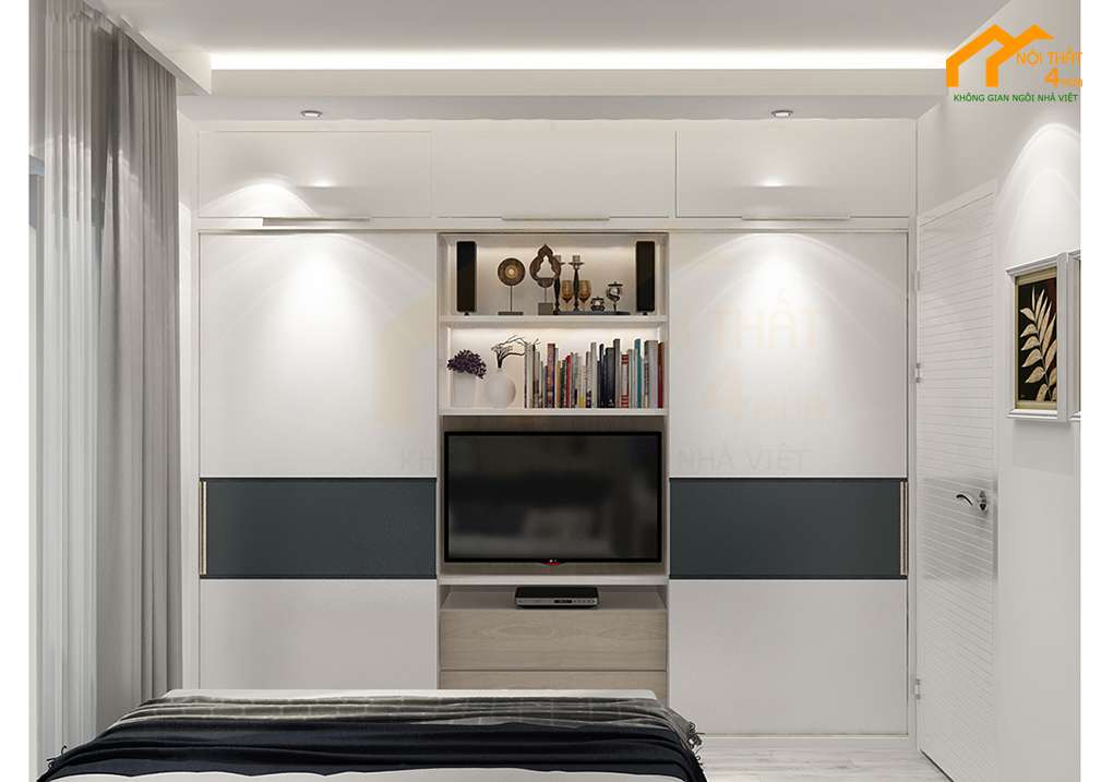 Căn hộ chung cư Thảo Điền 52m2 2PN 8 Phòng ngủ - Thiết kế căn hộ chung cư 50m2 đẹp