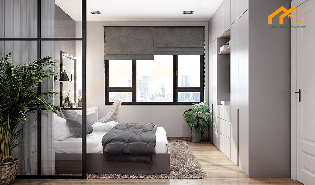 Căn hộ chung cư Saigon Town 65m2 2PN 15 Phòng ngủ - Thiết kế nội thất căn hộ 65m2