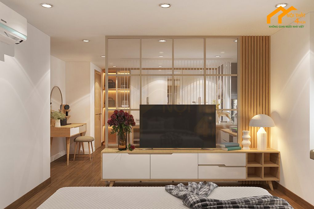 Căn hộ chung cư La Astoria 85m2 2PN 15 Phòng ngủ - Thiết kế nội thất chung cư 85m2