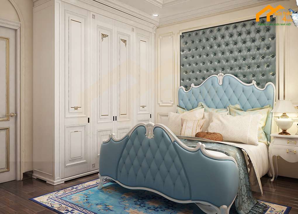 Căn hộ Sài Gòn Royal 80m2 3PN 6 Phòng ngủ master - Thiết kế nội thất chung cư 80m2 tân cổ điển
