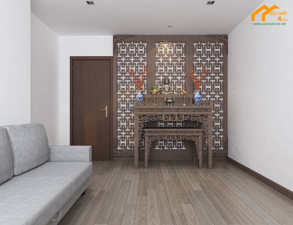 Phòng thờ - Thiết kế nội thất chung cư 90m2
