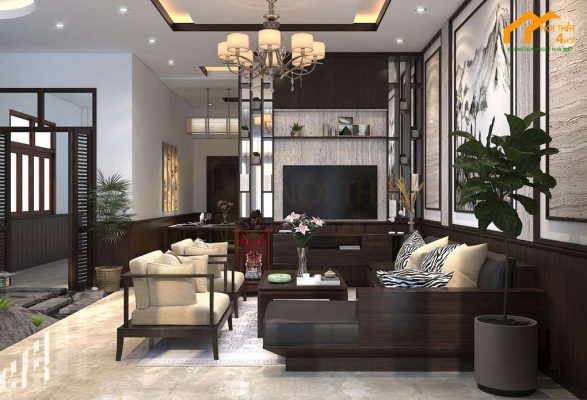 Nội thất nhà ống quận 3 - 5x12m - 2PN 2 Mẫu nhà ống phong cách Indochine