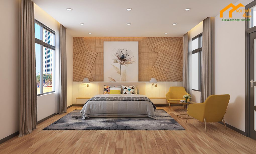 10 Mẫu thiết kế phòng ngủ biệt thự đẹp, hiện đại, sang trọng nhất 16 Mẫu phòng ngủ biệt thự hiện đại