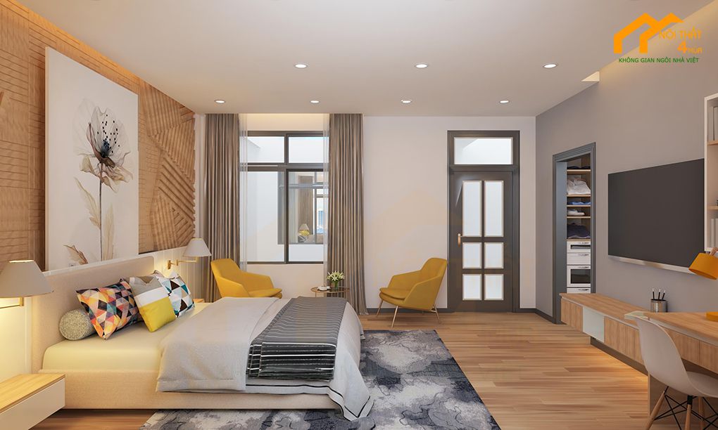 10 Mẫu thiết kế phòng ngủ biệt thự đẹp, hiện đại, sang trọng nhất 15 Mẫu phòng ngủ biệt thự hiện đại