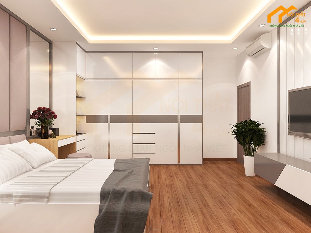 10 Mẫu thiết kế phòng ngủ biệt thự đẹp, hiện đại, sang trọng nhất 5 Mẫu phòng ngủ master biệt thự vườn