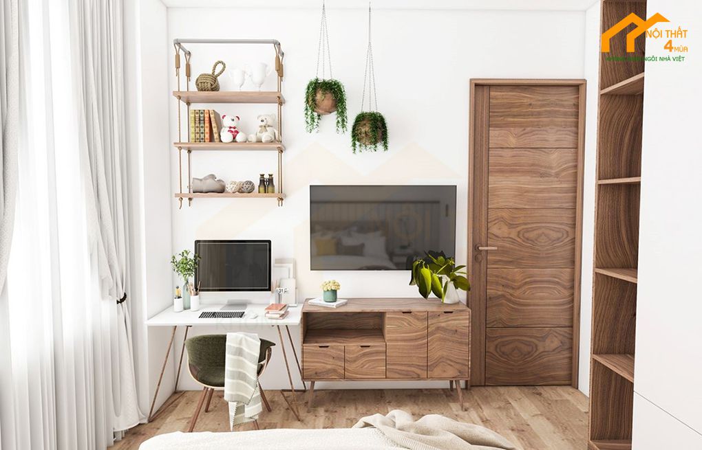 Phòng ngủ nữ vintage