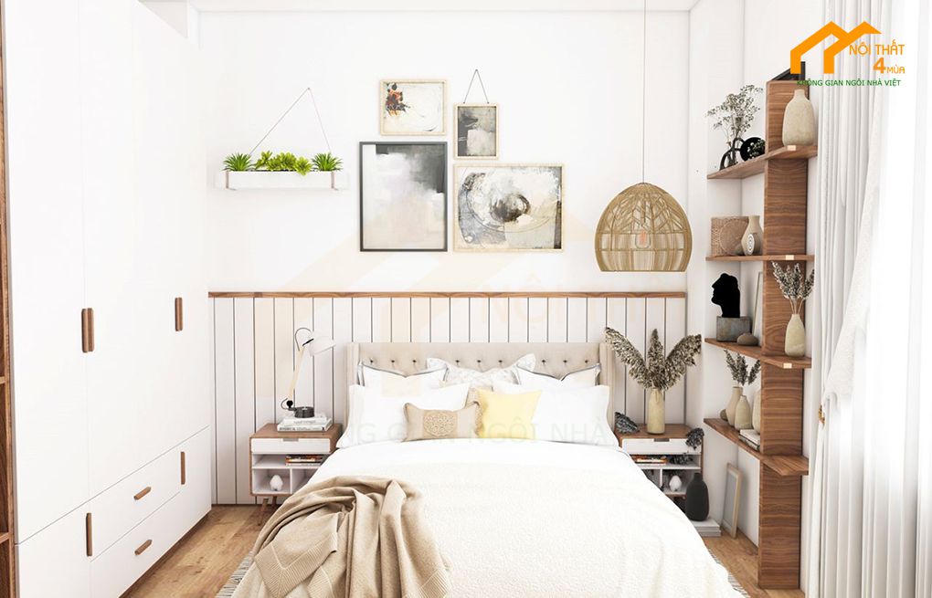 Phòng ngủ nữ vintage