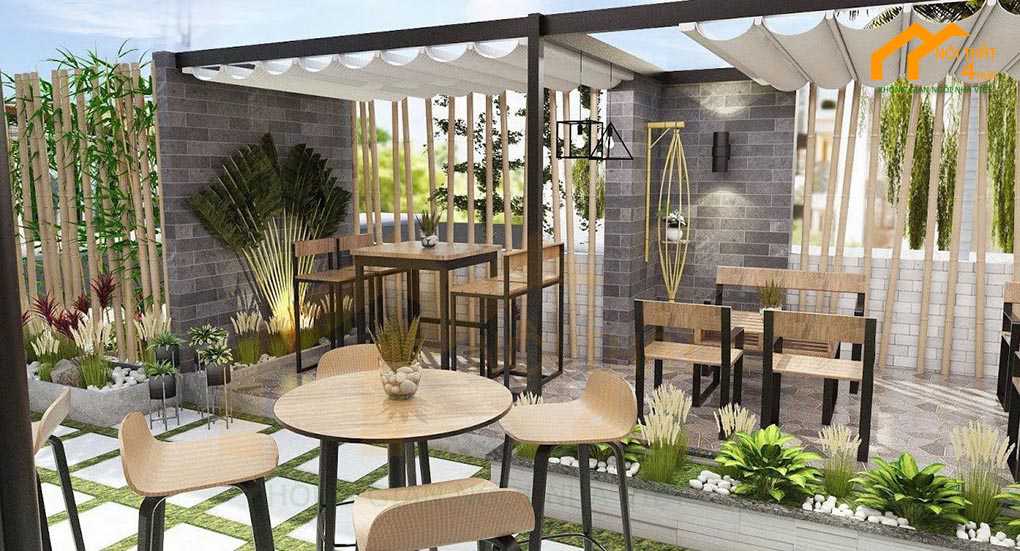 101+ Mẫu thiết kế quán cafe đẹp ấn tượng Hút khách nhất 2025 9 Mẫu quán cafe sân vườn