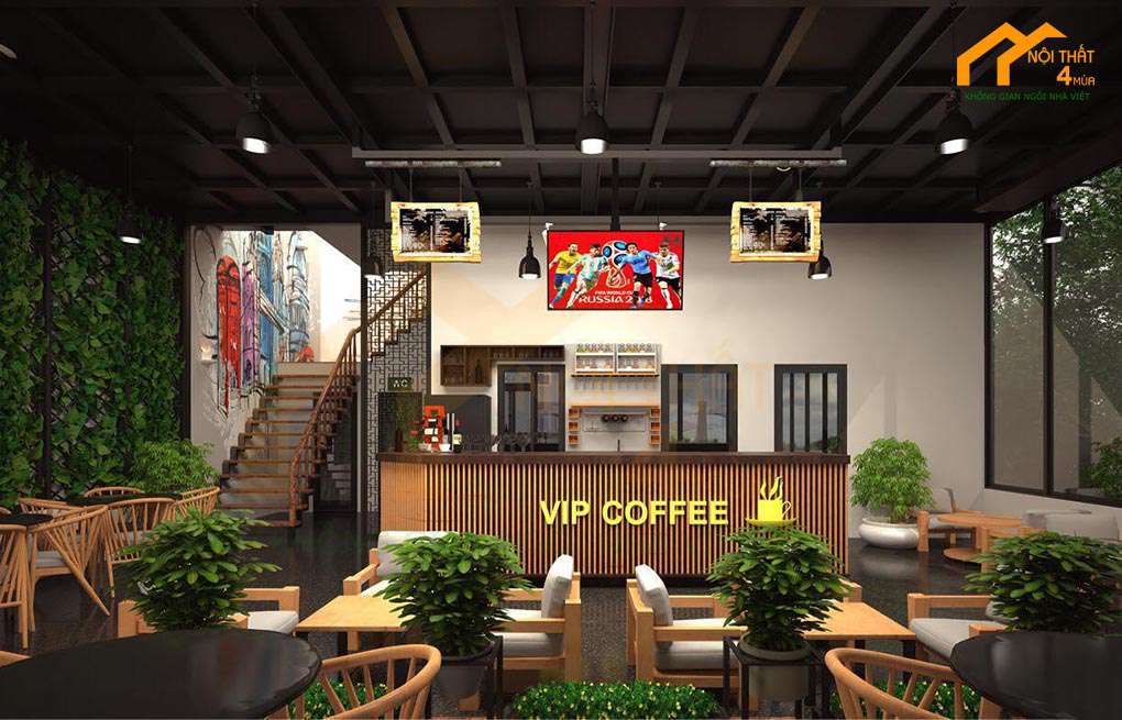 101+ Mẫu thiết kế quán cafe đẹp ấn tượng Hút khách nhất 2025 4 Mẫu quán cafe take away