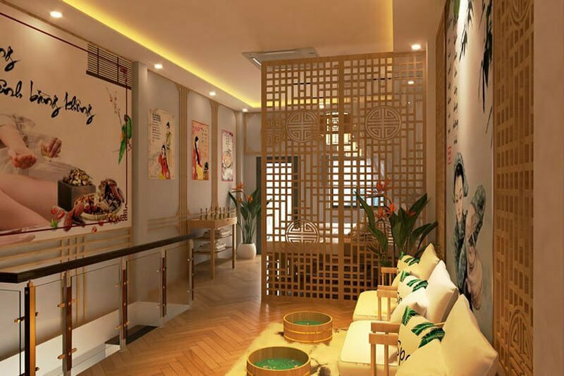 Mẫu spa dưỡng sinh phong cách mộc