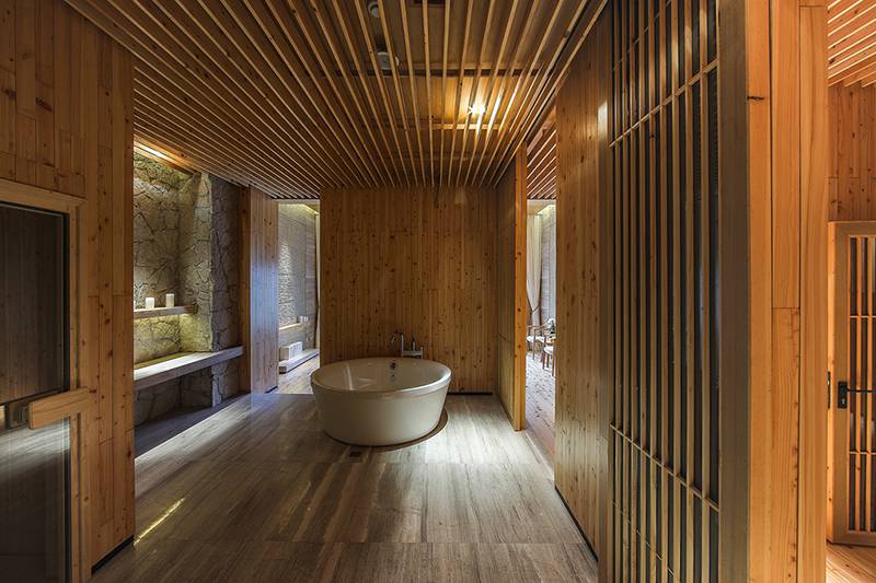 Mẫu spa dưỡng sinh phong cách mộc