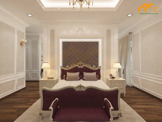 Mẫu thiết kế nội thất phòng ngủ biệt thự đẹp