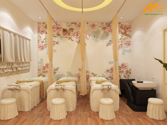 Mẫu thiết kế spa gội đầu dưỡng sinh đẹp