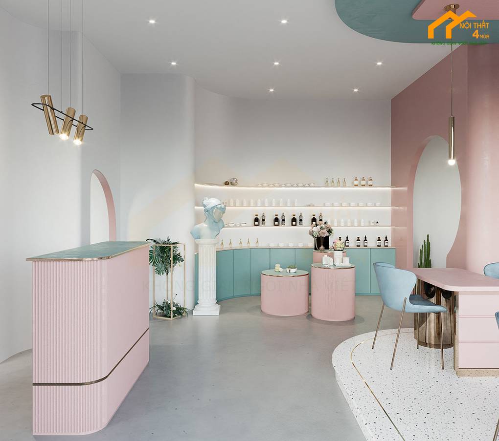 Mẫu thiết kế tiệm nail, nối mi