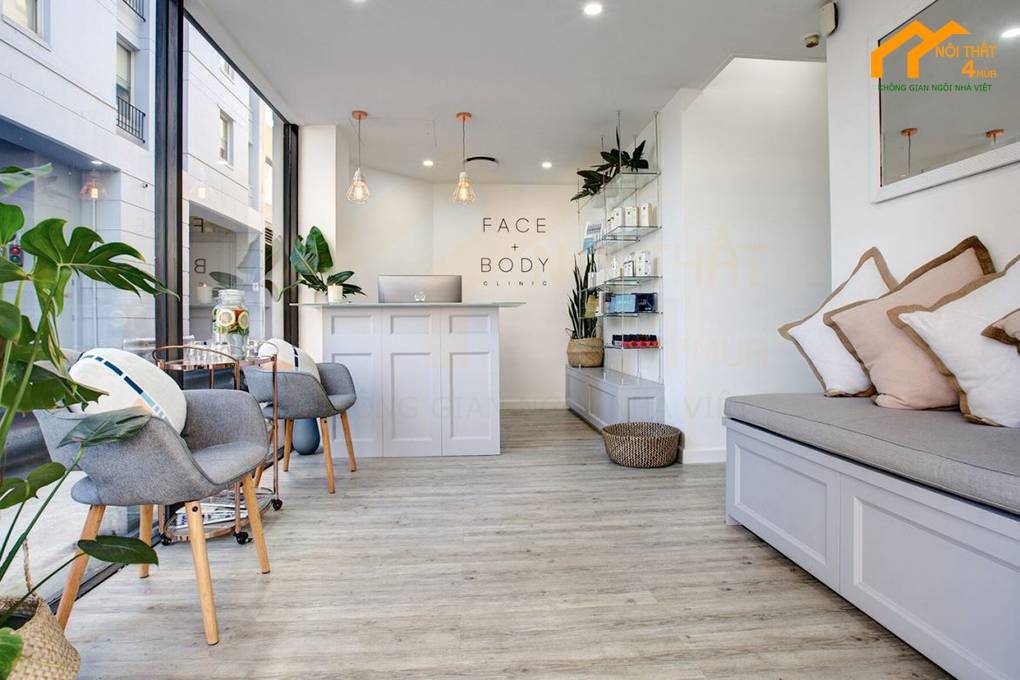 Thiết kế tiệm nail phong cách đơn giản