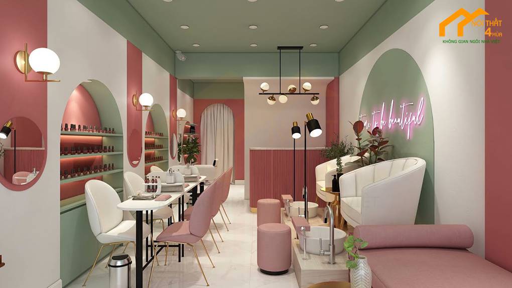 Thiết kế tiệm nail đẹp