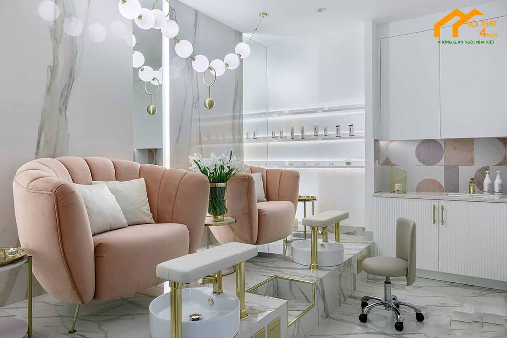 Mẫu tiệm nail phong cách đơn giản nhất