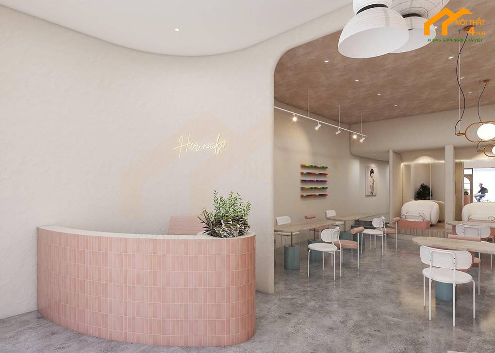 Thiết kế tiệm nail đẹp