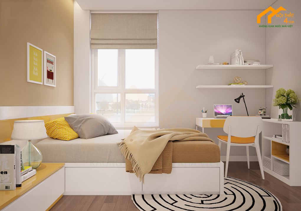 Mẫu phòng ngủ nam thích màu sắc