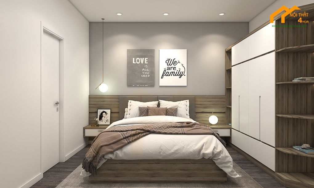 10+ Mẫu thiết kế nội thất phòng ngủ nhà ống đẹp tiện nghi nhất 30 Mẫu phòng ngủ nhà ống 5m