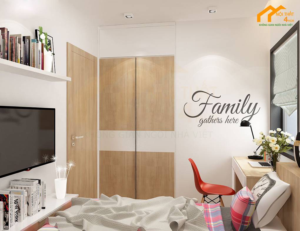 Mẫu phòng ngủ nữ nhỏ hiện đại