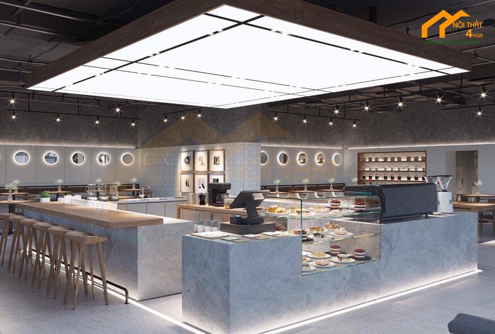 101+ Mẫu thiết kế quán cafe đẹp ấn tượng Hút khách nhất 2025 14 Mẫu quán cafe tại khu chung cư