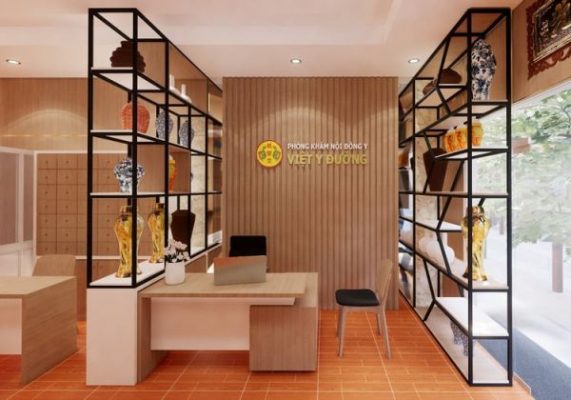 Thiết kế phòng khám đông y đẹp