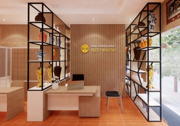 Top 5 mẫu thiết kế phòng khám đông y đẹp ấn tượng Hút Khách 1 Thiết kế phòng khám đông y đẹp