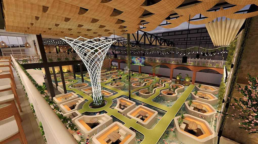 101+ Mẫu thiết kế quán cafe đẹp ấn tượng Hút khách nhất 2025 16 Mẫu quán cafe cá koi