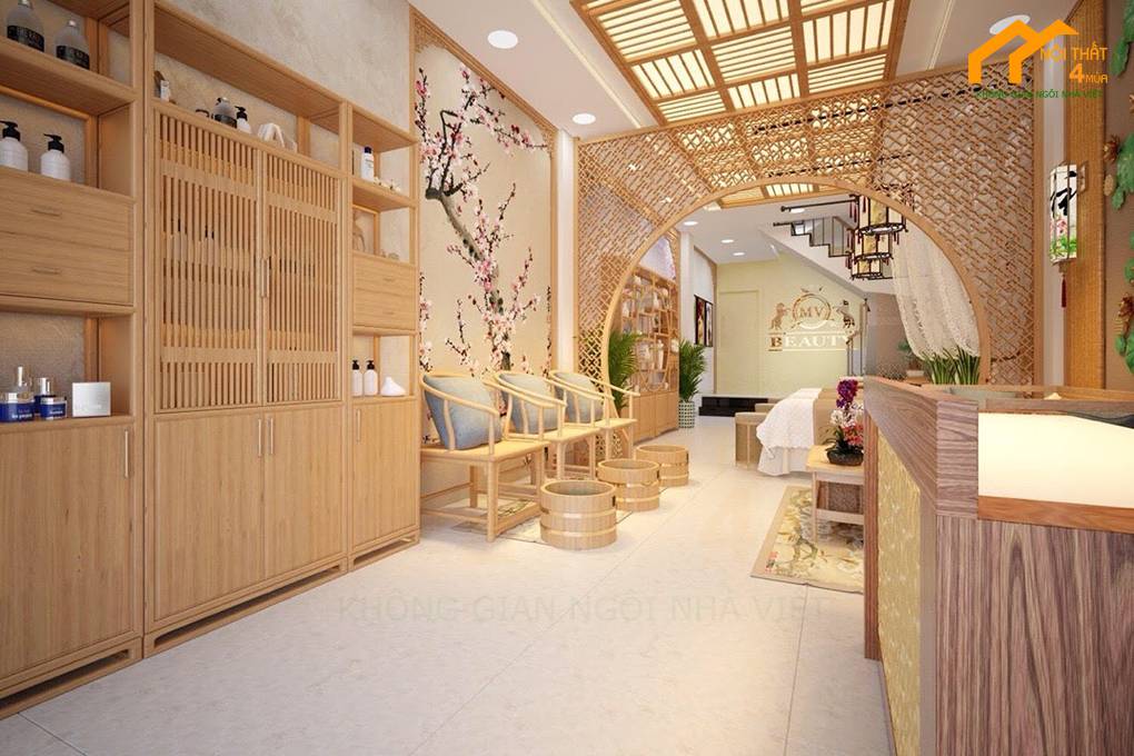 Mẫu spa dưỡng sinh phong cách nhật bản