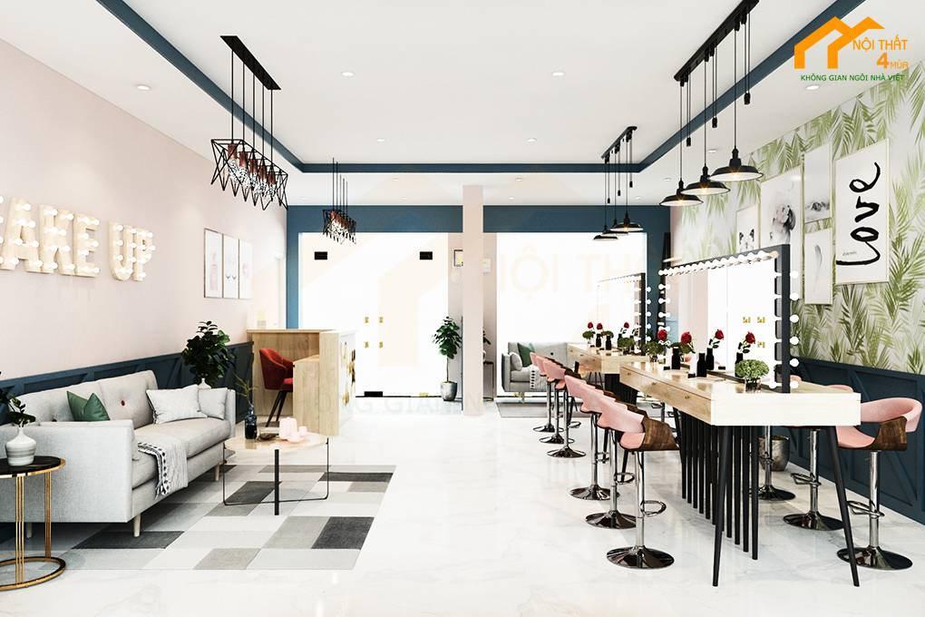 Mẫu thiết kế tiệm nail và markup