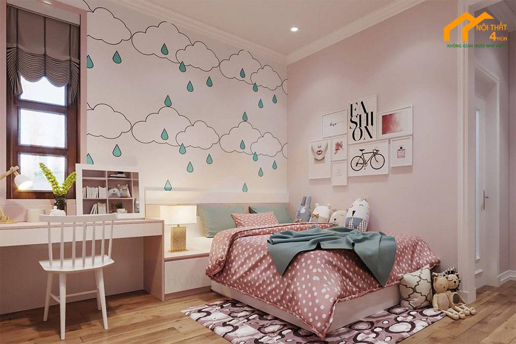 Trang trí phòng ngủ nữ bằng đồ handmade