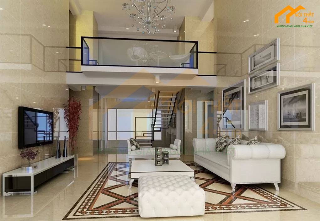30+ Mẫu thiết kế nội thất nhà cấp 4 đẹp sang trọng và tiện nghi 45 Sử dụng tranh nghệ thuật