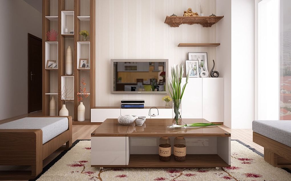 30+ Mẫu thiết kế nội thất nhà cấp 4 đẹp sang trọng và tiện nghi 3 Nội thất phòng khách nhà cấp 4