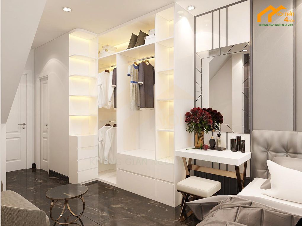 Chọn bàn trang điểm cho phòng ngủ 12m2