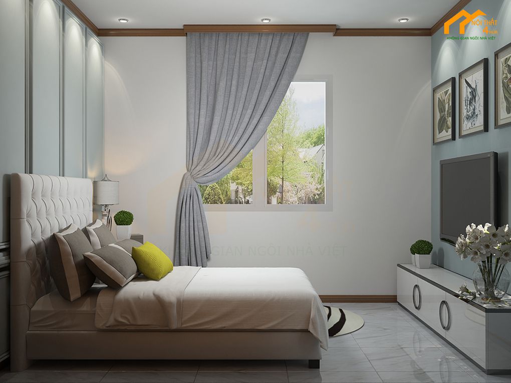 Chọn giường ngủ cho phòng ngủ 12m2