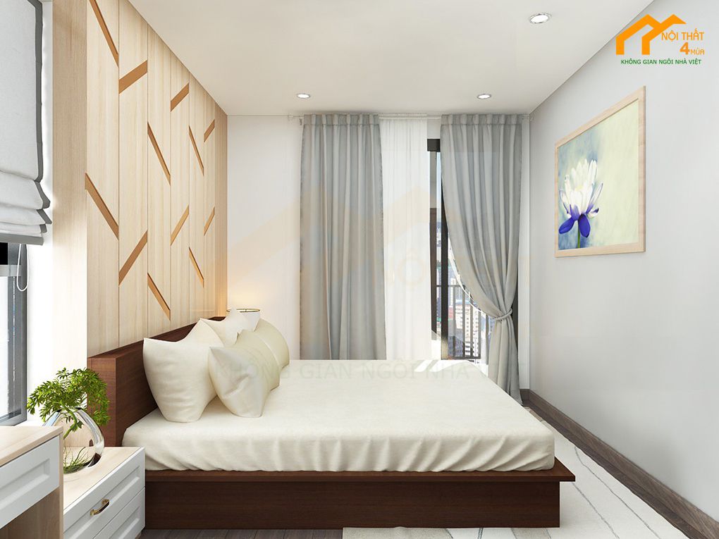 Mẫu phòng ngủ 12m2 tân cổ điển