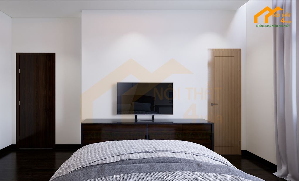 10+ Mẫu thiết kế phòng ngủ 15m2 đẹp, tiện nghi nhất 2025 33 Mẫu phòng ngủ vợ chồng gỗ tự nhiên