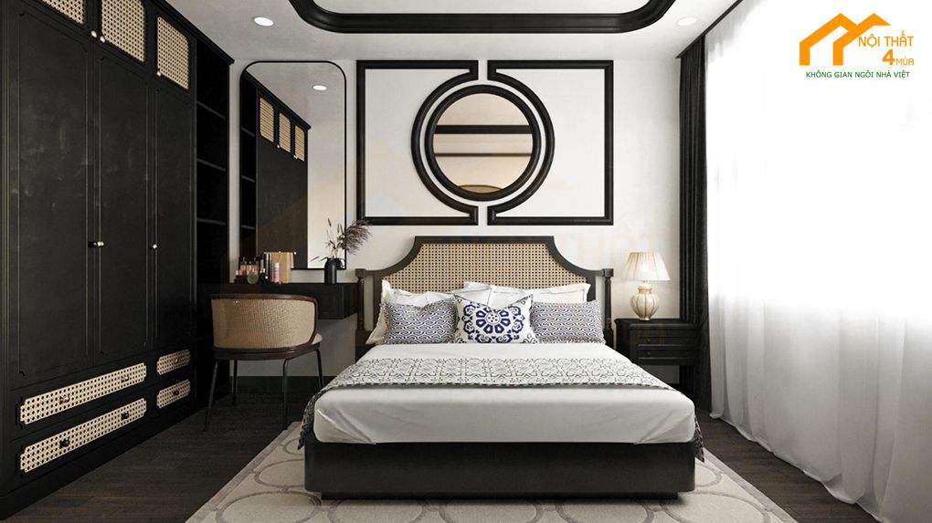 10+ Mẫu thiết kế phòng ngủ 30m2 đẹp, sang trọng và tinh tế 12 Mẫu phòng ngủ 30m2 indichine