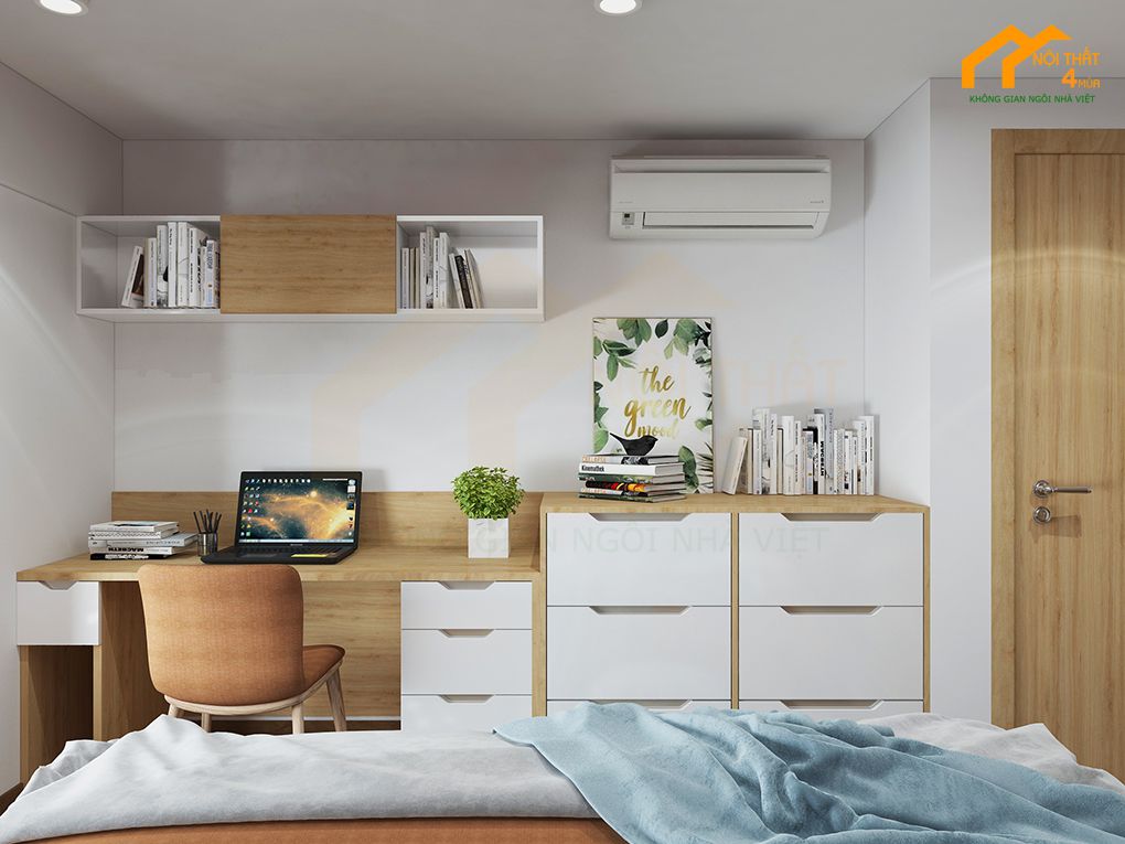 Mẫu phòng ngủ nam 20m2 đẹp