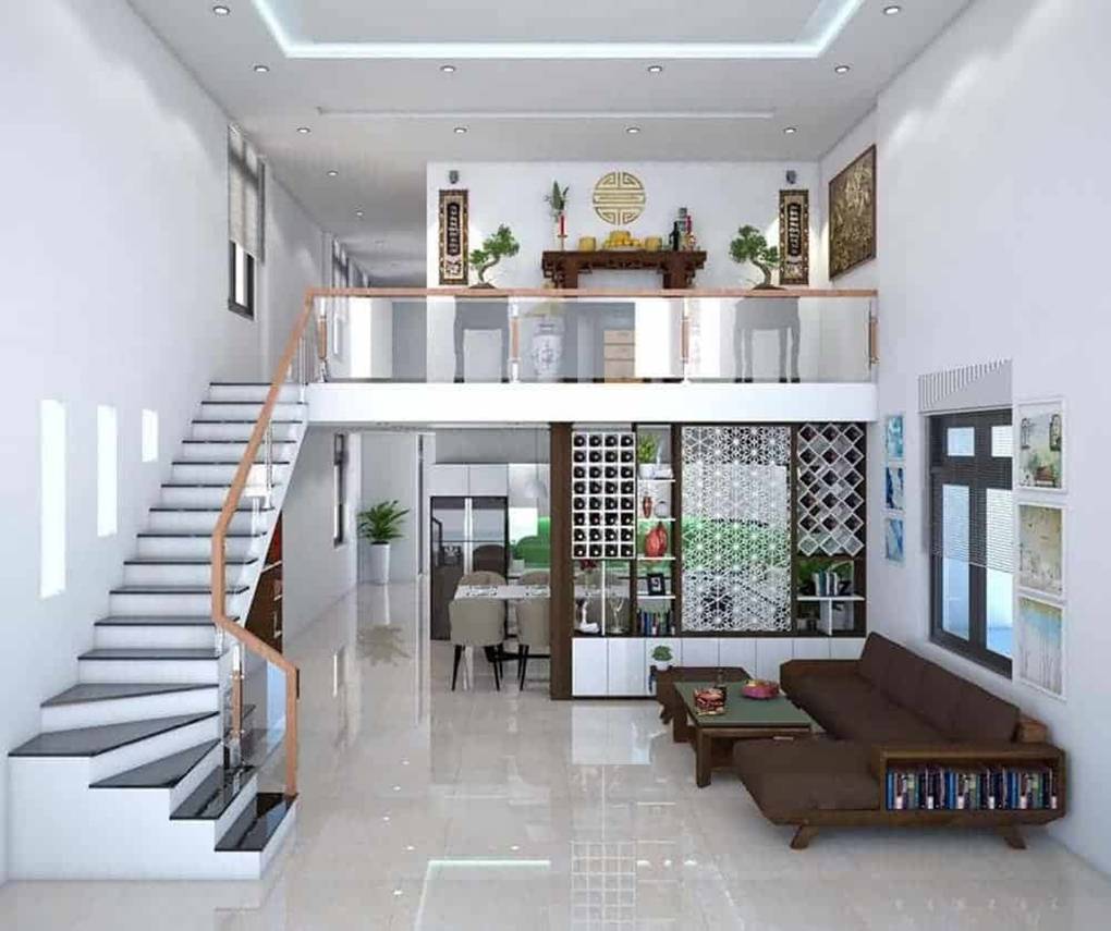 30+ Mẫu thiết kế nội thất nhà cấp 4 đẹp sang trọng và tiện nghi 20 Mẫu nội thất nhà cấp 4 gác lửng có trang thờ