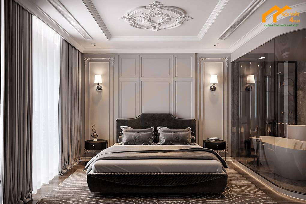 10+ Mẫu thiết kế phòng ngủ 15m2 đẹp, tiện nghi nhất 2025 1 Mẫu thiết kế phòng ngủ 15m2 đẹp tiện nghi nhất